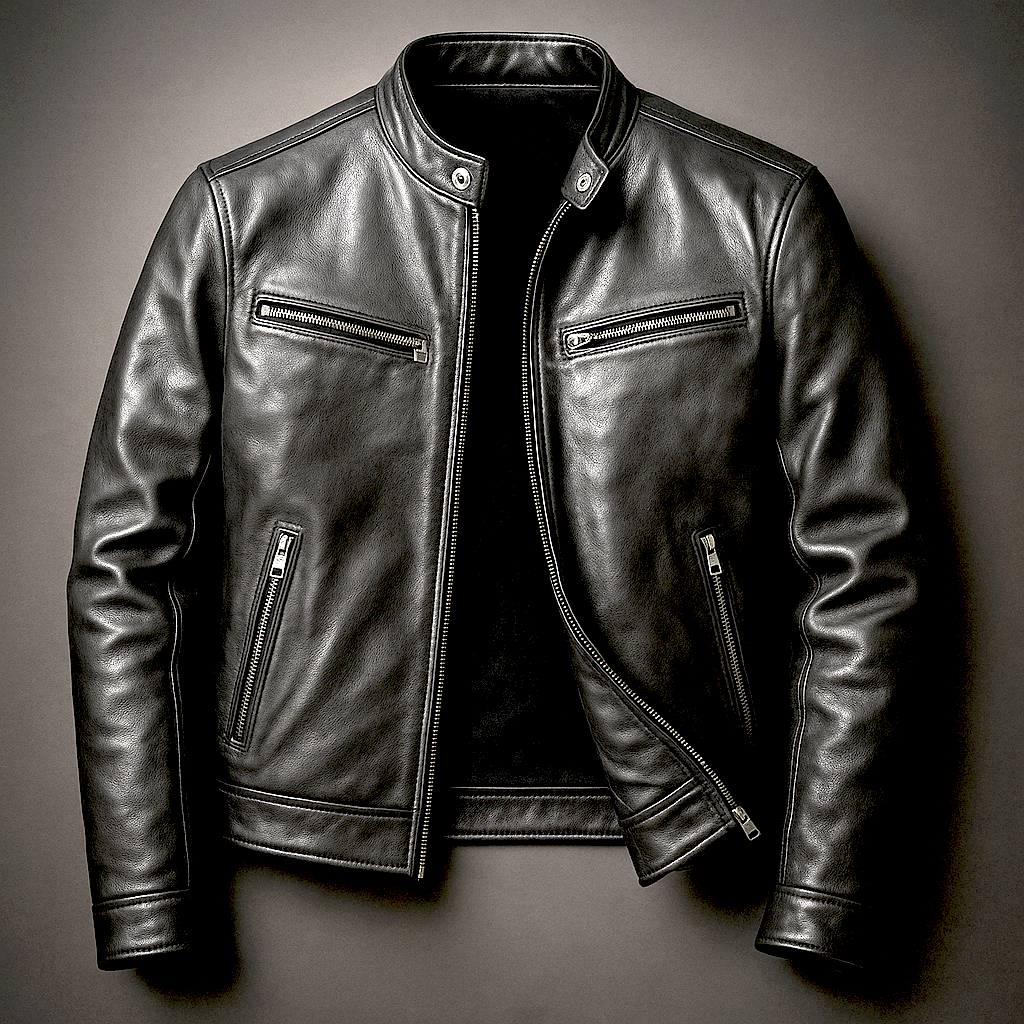 Helvano | Minimalistische Herren-Motorradjacke