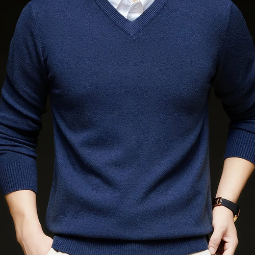 Helvano | Herren Strickpullover mit V-Ausschnitt