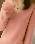 Helvano | Damen Strickpullover mit V-Ausschnitt