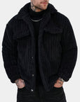 Helvano | Gestreifte Strickjacke für Herren