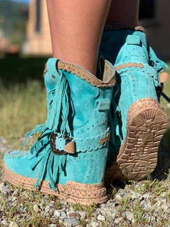 Helvano | Westernstiefel mit Fransen für Damen