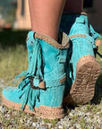 Helvano | Westernstiefel mit Fransen für Damen