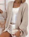Helvano | Lockerer offener Strickcardigan für Damen