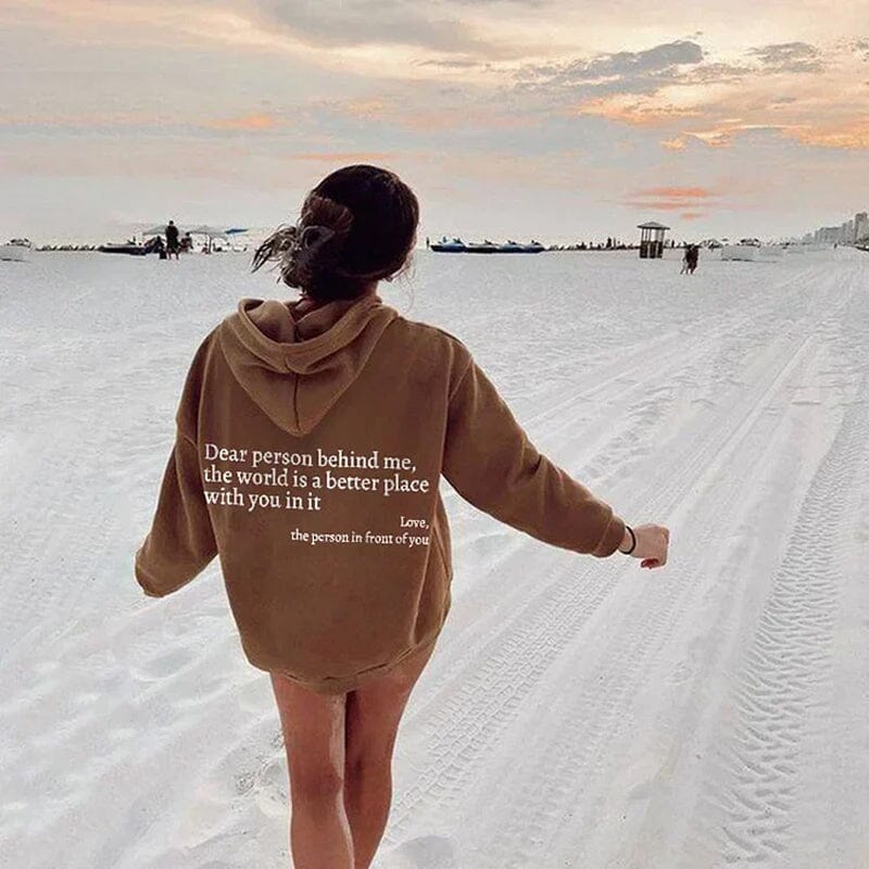 Helvano | Dear Person Behind Me Hoodie für Damen