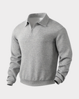 Helvano | Strukturierter Half-Zip Pullover für Herren