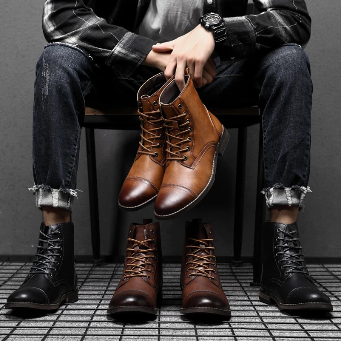 Helvano | Herren-Stiefeletten aus Leder