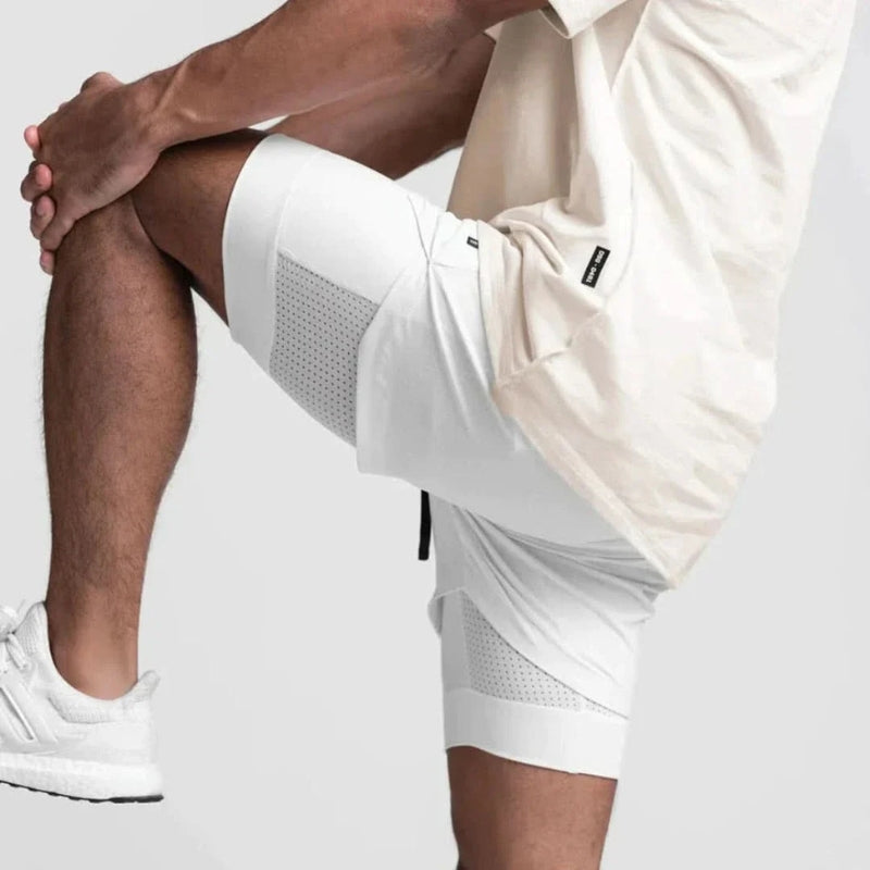 Helvano | 2-in-1 Sportshorts mit Innenhose für Herren