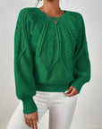 Helvano | Lockerer Zopfstrickpullover für Damen