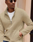 Helvano | Strukturierte Herrenjacke mit Reissverschluss