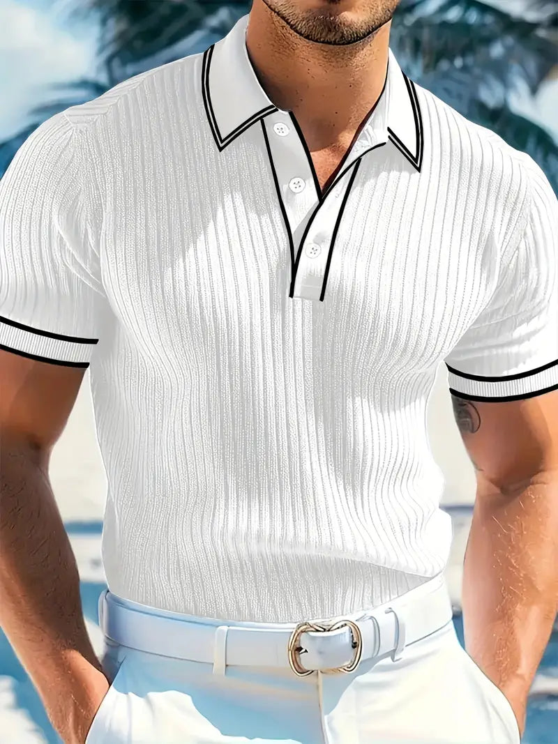 Helvano | Herren T-Shirt mit Struktur