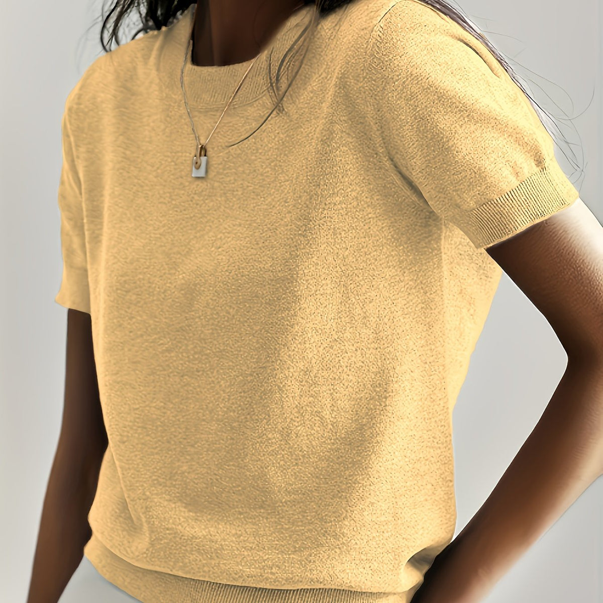 Helvano | Feinstrick-Kurzarmpullover für Damen