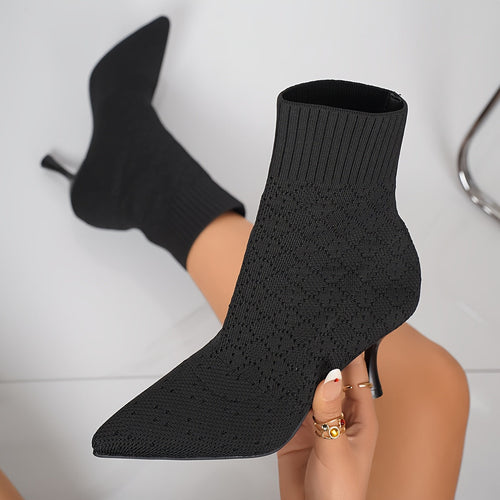 Helvano | Spitze Sock-Stiefeletten für Damen