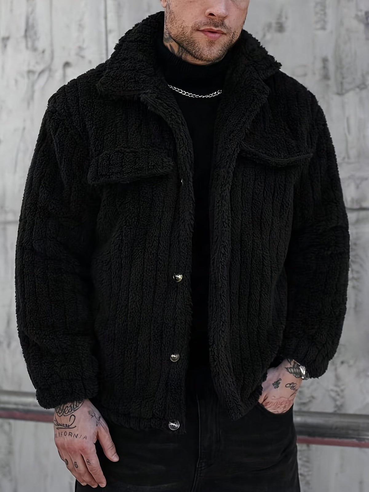 Helvano | Gestreifte Strickjacke für Herren