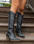 Helvano | Damen-Cowboystiefel mit Stickerei
