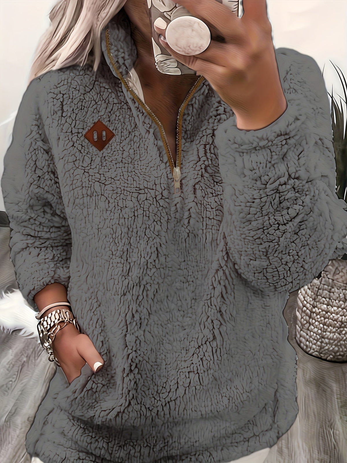 Helvano | Damen Half-Zip Strickpullover