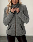 Helvano | Kuschelige Damen-Jacke mit Reissverschluss