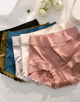 Helvano | Nahtlose Satin-Slips für Damen – 5er-Pack