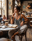 Helvano | Bestickter Boho-Jumpsuit für Damen