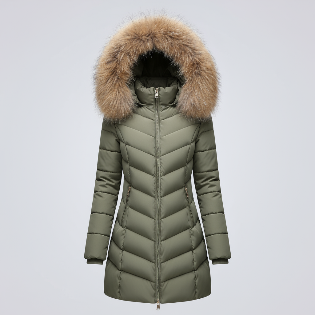 Helvano | Daunenjacke mit Fellkragen für Damen