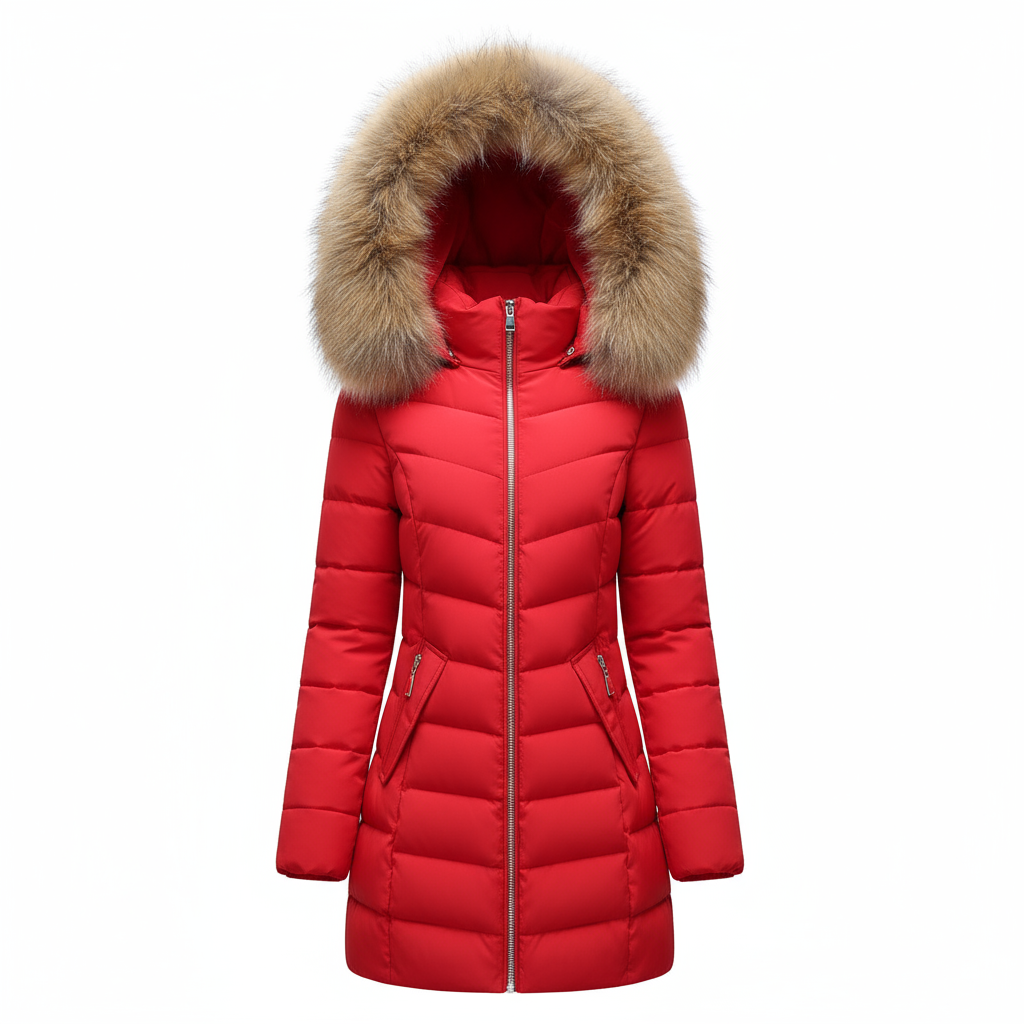 Helvano | Daunenjacke mit Fellkragen für Damen