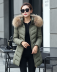 Helvano | Daunenjacke mit Fellkragen für Damen