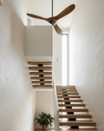 Helvano | Deckenventilator mit Licht und Fernbedienung in Schwarz