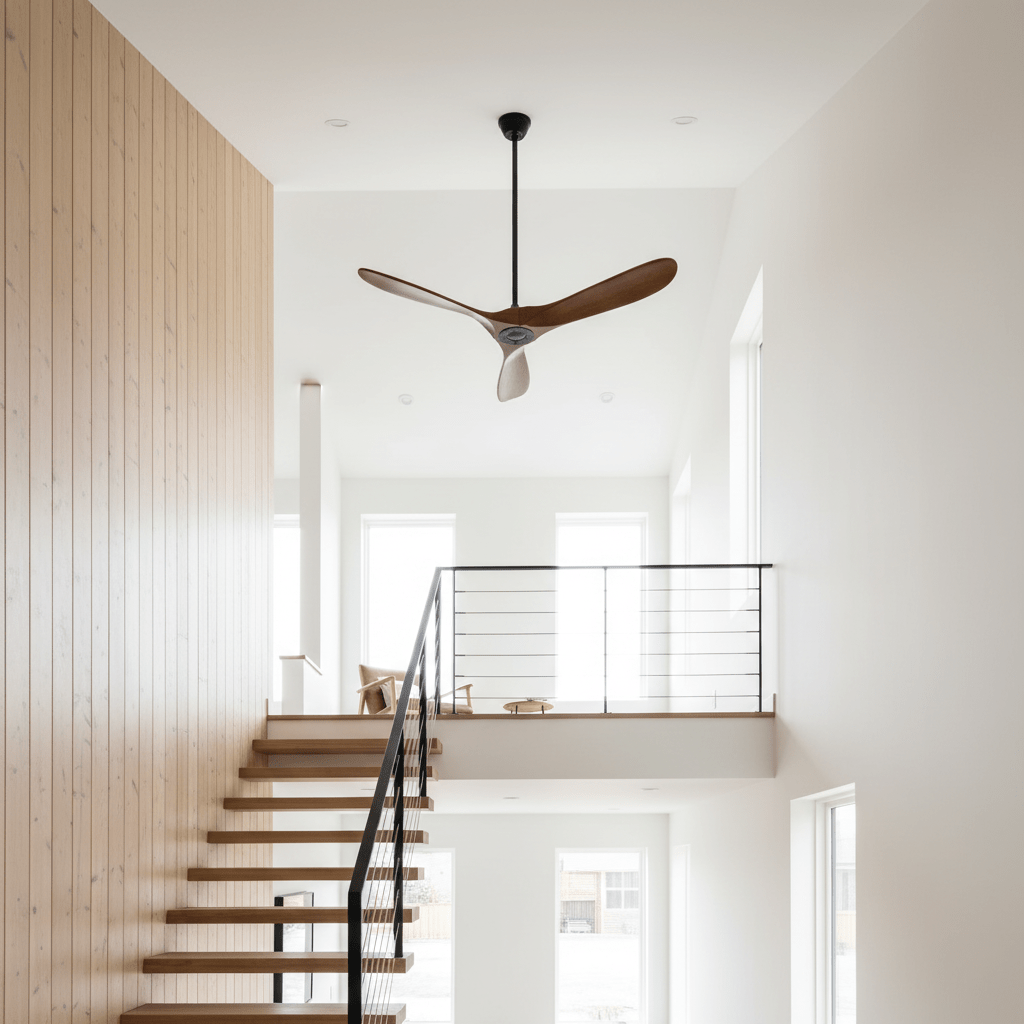 Helvano | Deckenventilator mit Licht und Fernbedienung in Schwarz