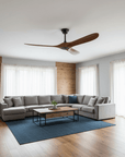 Helvano | Deckenventilator mit Licht und Fernbedienung in Schwarz