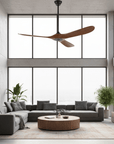 Helvano | Deckenventilator mit Licht und Fernbedienung in Schwarz