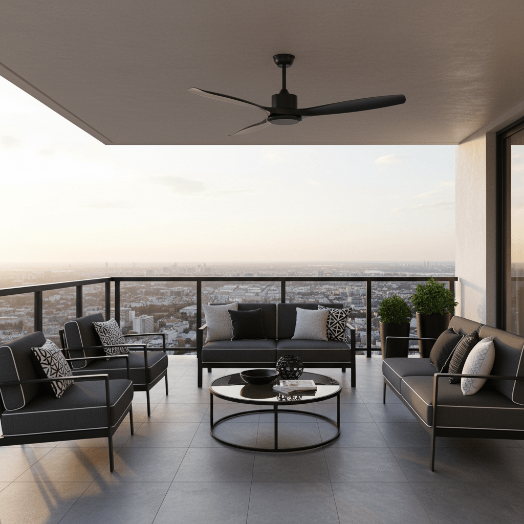 Helvano | Deckenventilator mit Fernbedienung &amp; Holzoptik