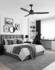 Helvano | Deckenventilator mit Fernbedienung & Holzoptik