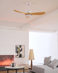 Helvano | Deckenventilator mit Fernbedienung & Holzoptik