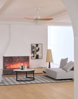 Helvano | Deckenventilator mit Fernbedienung & Holzoptik