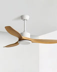 Helvano | Deckenventilator mit Fernbedienung & Holzoptik