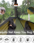 Helvano | Camping-Hängematte für 2 Personen mit Moskitonetz