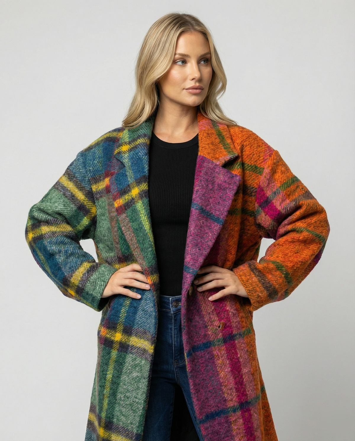 Helvano | Oversized Wintermantel mit Reverskragen für Damen