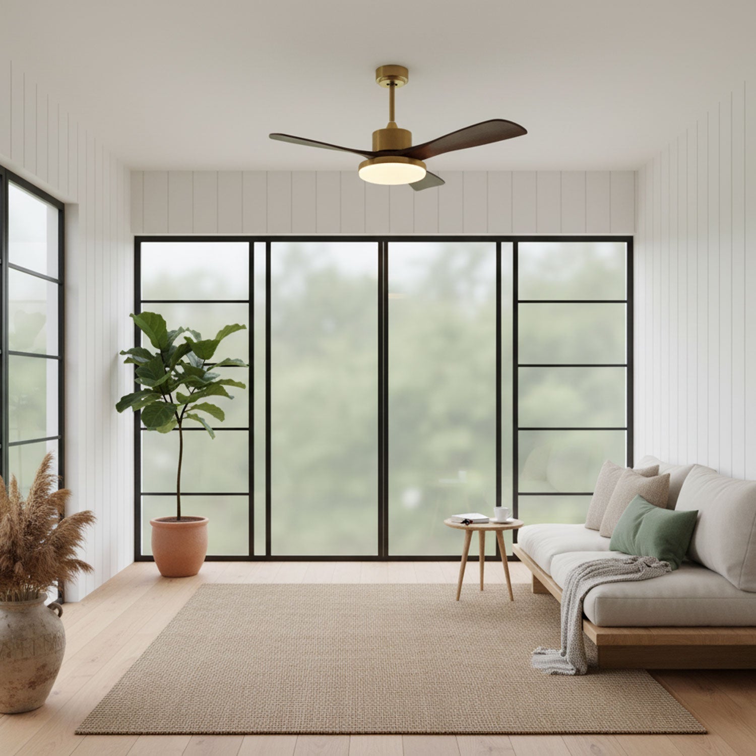 Helvano | Deckenventilator mit Licht und Fernbedienung