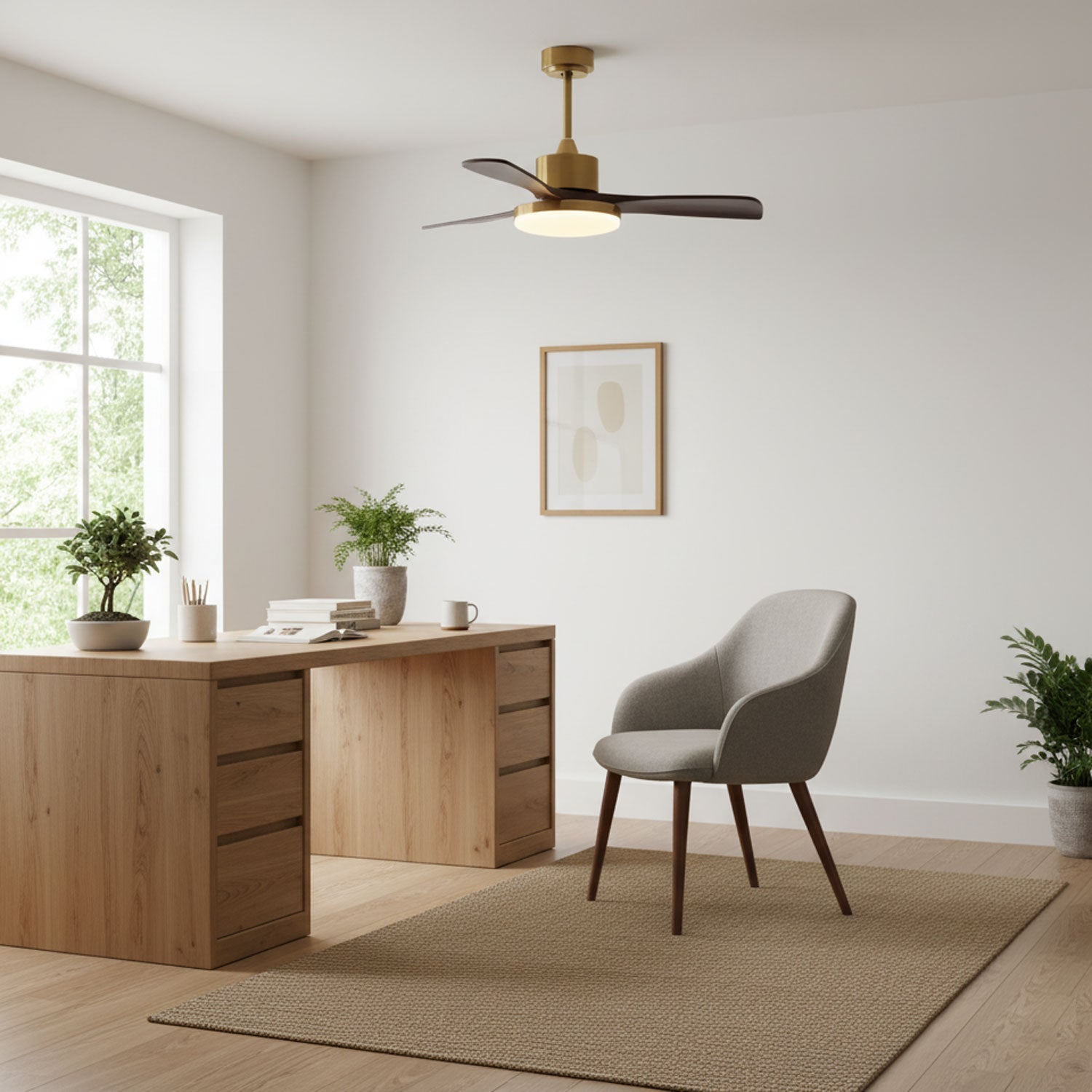 Helvano | Deckenventilator mit Licht und Fernbedienung