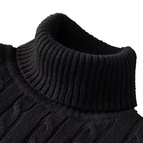 Helvano | Herren-Rollkragenpullover in Marineblau
