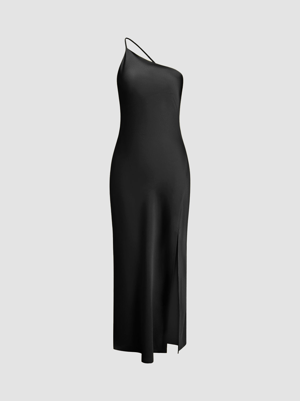 Helvano | Satin-Maxikleid mit Rückenschlitz für Damen