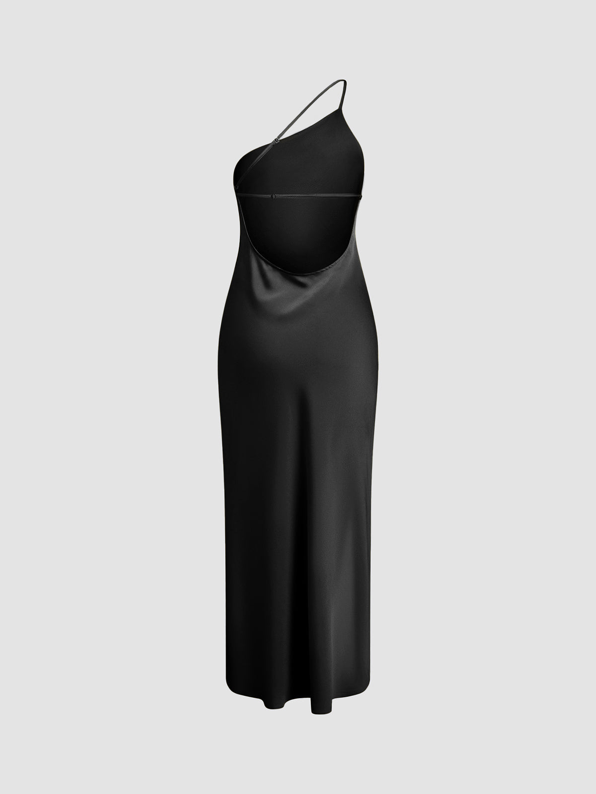 Helvano | Satin-Maxikleid mit Rückenschlitz für Damen