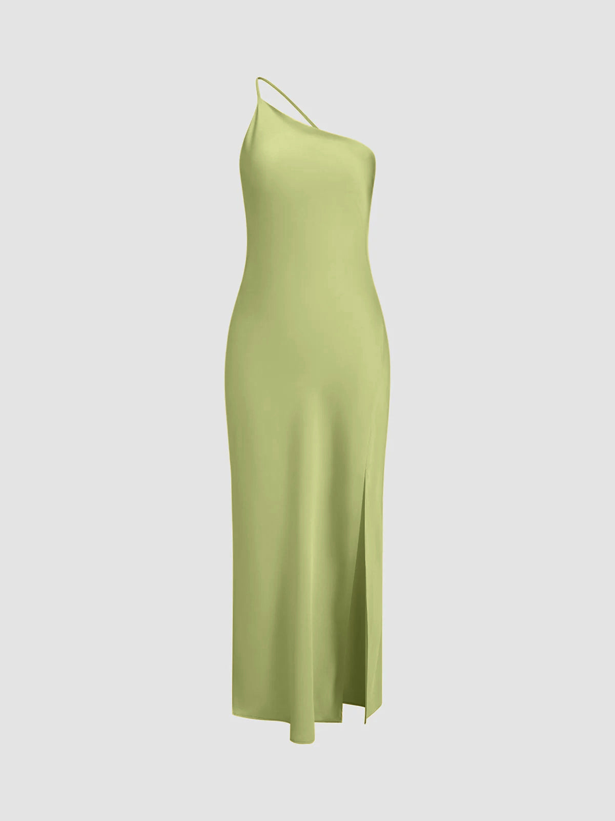 Helvano | Satin-Maxikleid mit Rückenschlitz für Damen