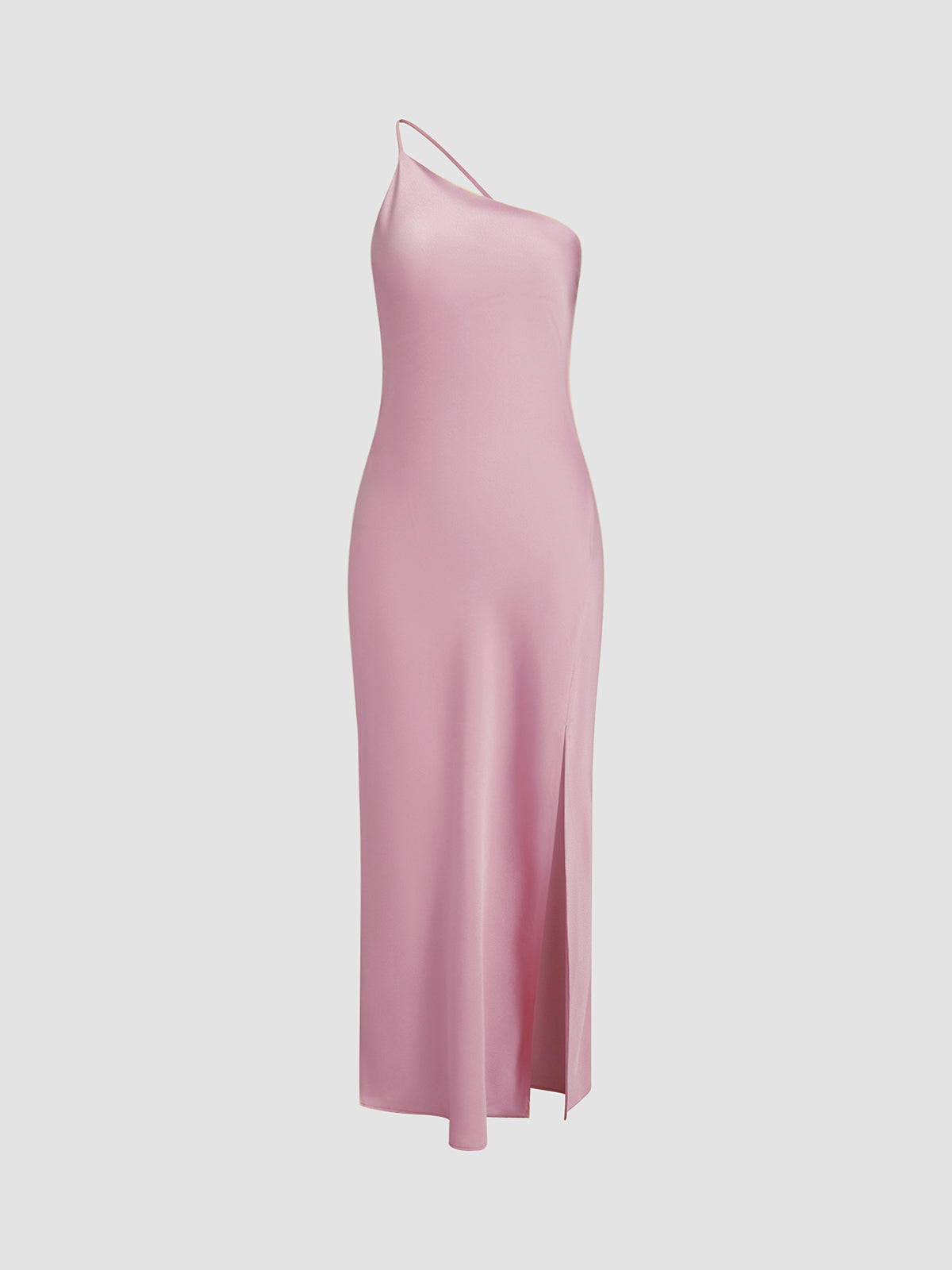 Helvano | Satin-Maxikleid mit Rückenschlitz für Damen