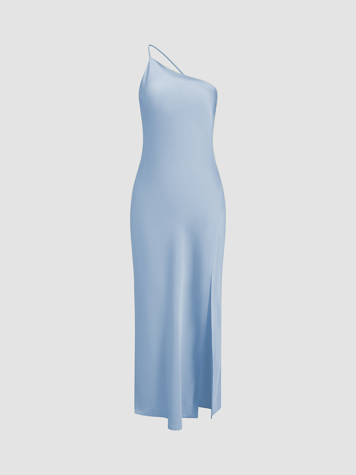 Helvano | Satin-Maxikleid mit Rückenschlitz für Damen