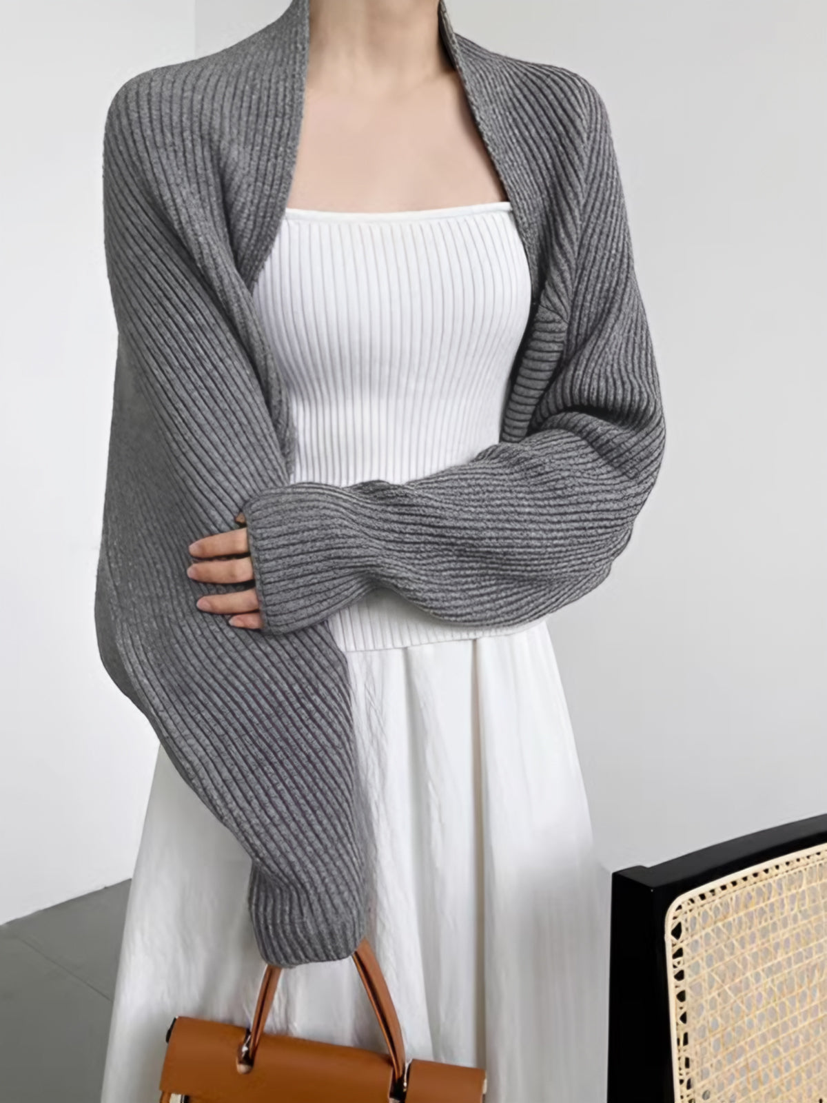 Helvano | Strick-Bolero mit langen Ärmeln für Damen
