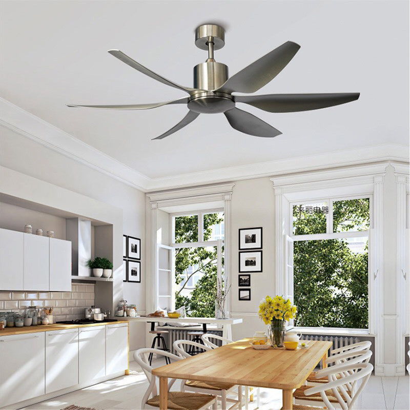 Helvano | LED-Deckenventilator mit Licht, Semi-Flush