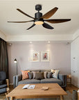 Helvano | LED-Deckenventilator mit Licht, Semi-Flush