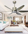 Helvano | LED-Deckenventilator mit Licht, Semi-Flush