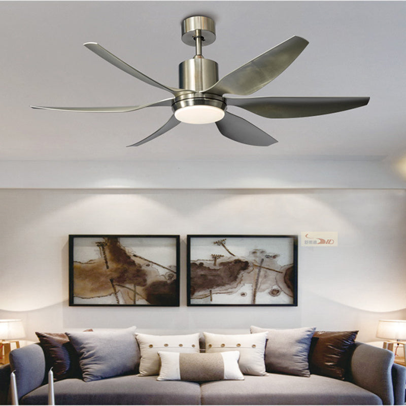 Helvano | LED-Deckenventilator mit Licht, Semi-Flush