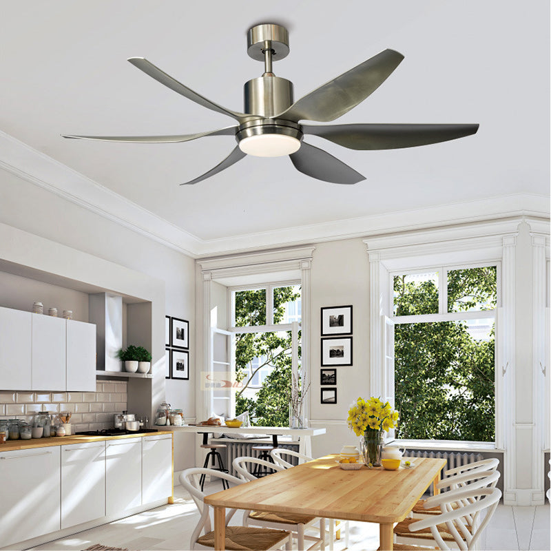 Helvano | LED-Deckenventilator mit Licht, Semi-Flush